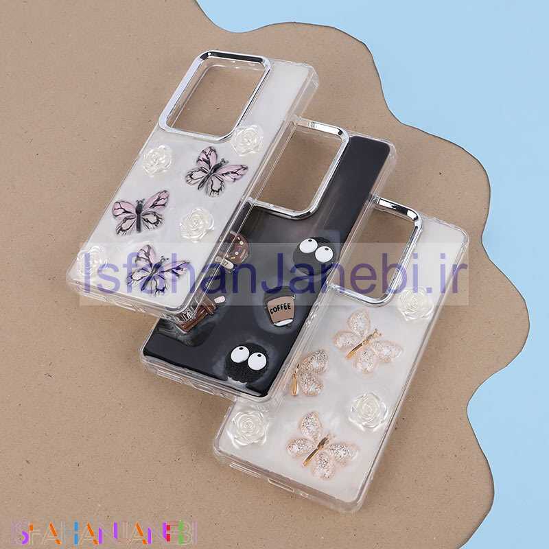 اصفهان جانبی-قاب رزینی شیائومی Redmi Note 13 Pro 4G برجسته طرح دار