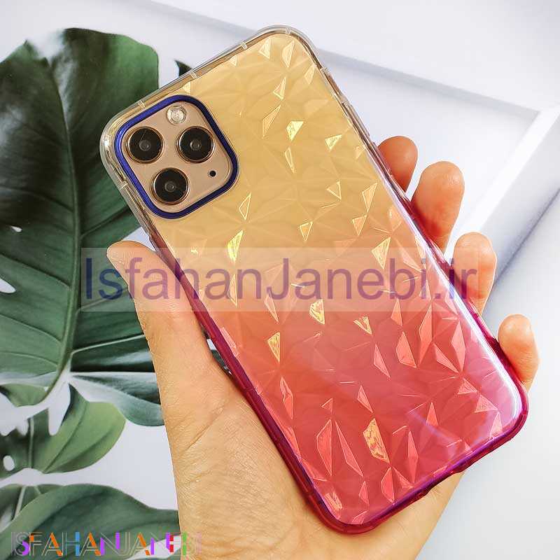 اصفهان جانبی-قاب یخی سه بعدی iPhone 11 Pro صورتی
