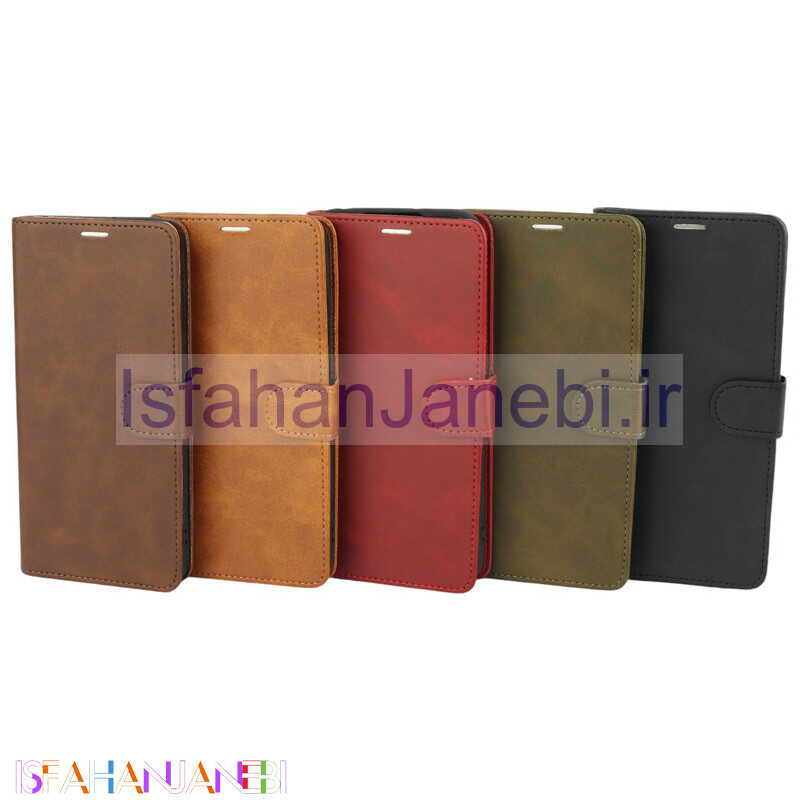 اصفهان جانبی-کیف چرمی مگنتی محافظ لنزدار شیائومی Poco M5 / M5 (India)