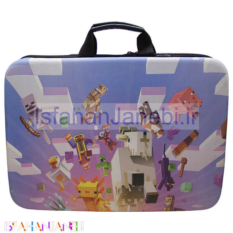 اصفهان جانبی-کیف کنسول بازی PS5 Slim طرح Minecraft