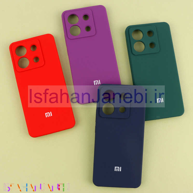 اصفهان جانبی-قاب سیلیکونی اصلی زیربسته شیائومی Redmi Note 13 Pro 5G محافظ لنزدار