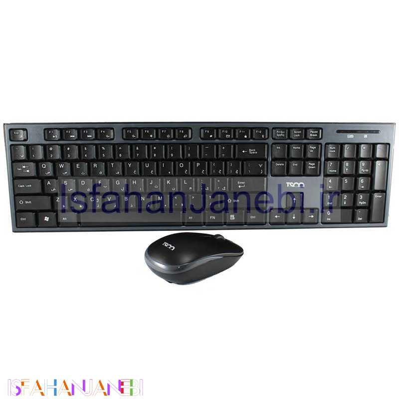 اصفهان جانبی-کیبورد و موس بی سیم تسکو TKM 7020W