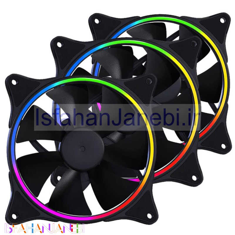 اصفهان جانبی-فن کیس تسکو 12*12 TSCO GFAN 330 ARGB بسته 3 عددی