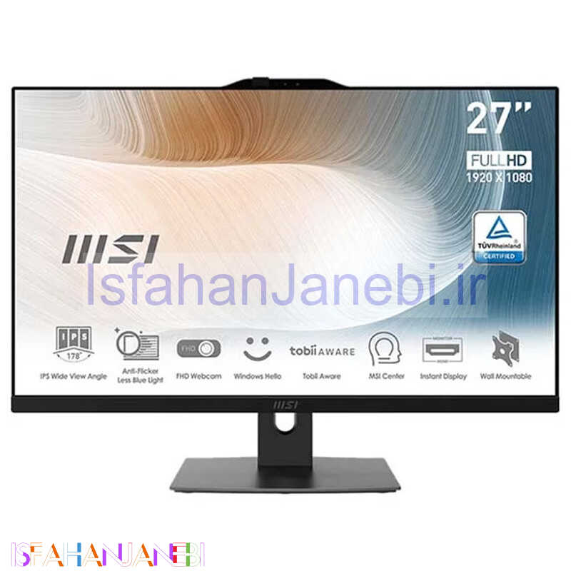 اصفهان جانبی-آل این وان MSI AM272P 13M-H Core i3 (1315U) 8GB 512GB SSD Intel 27″ FHD
