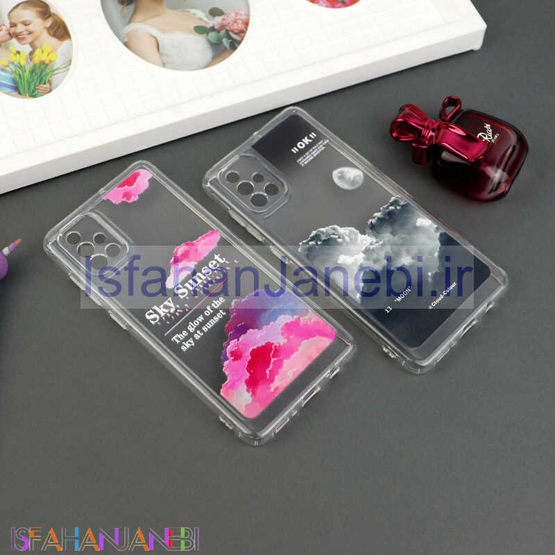 اصفهان جانبی-قاب ژله ای شفاف طرحدار محافظ لنزدار Samsung Galaxy A71