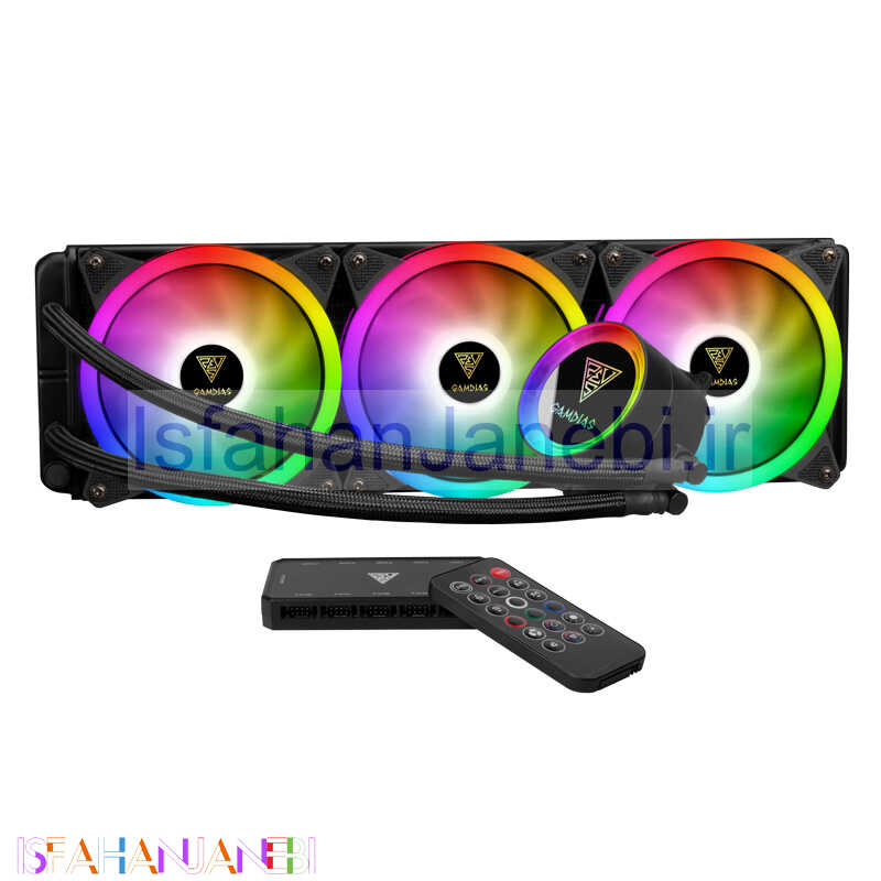 اصفهان جانبی-فن خنک کننده CPU گیم دیاس Gamdias Chione P2-360R ARGB