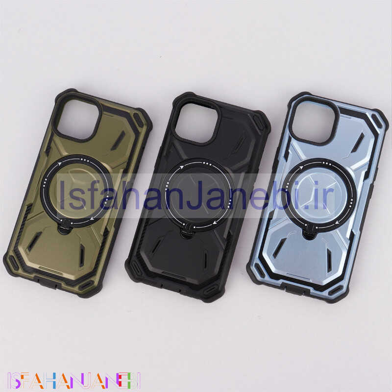 اصفهان جانبی-قاب ضد ضربه MagSafe Metal Armor استند شو iPhone 13