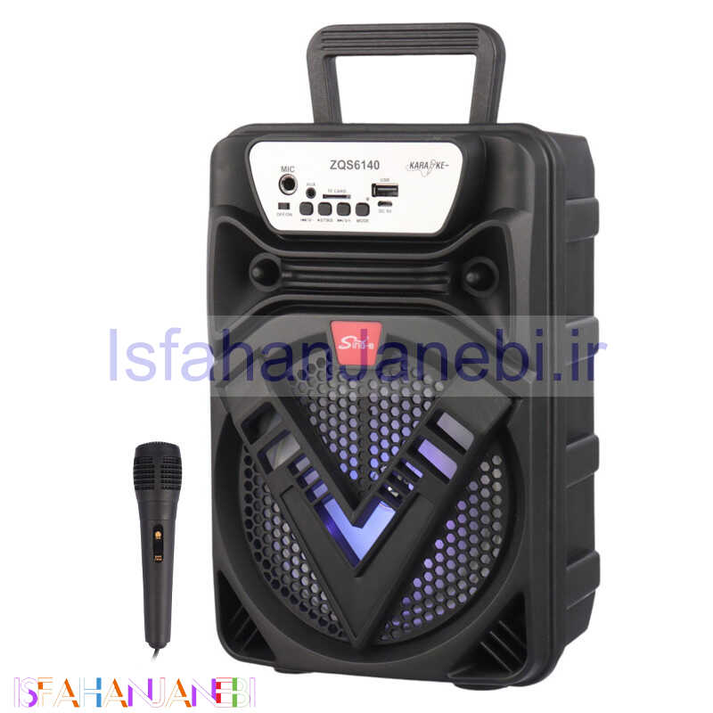 اصفهان جانبی-اسپیکر بلوتوثی رم و فلش خور Sing-E ZQS6140 + میکروفون