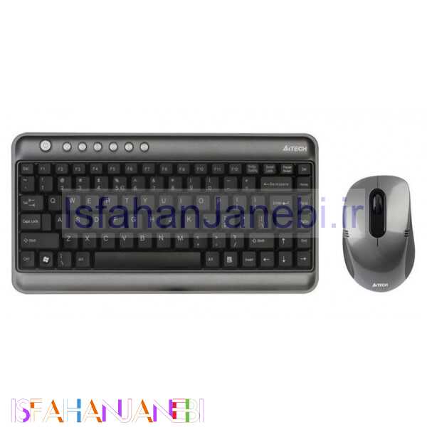 اصفهان جانبی-کیبورد و موس بی سیم ای فورتک KM-7300N