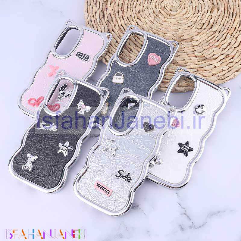 اصفهان جانبی-قاب چرمی موج دار سامسونگ Galaxy S23 FE 5G برجسته گوش دار