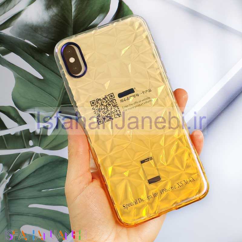 اصفهان جانبی-قاب یخی سه بعدی iPhone XS Max زرد