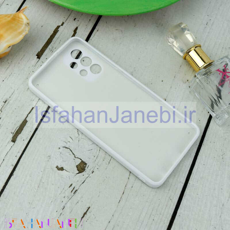 اصفهان جانبی-قاب شاینی Swarovski محافظ لنزدار Samsung Galaxy A32 5G سفید
