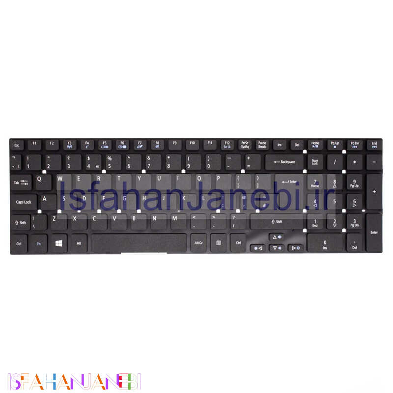 اصفهان جانبی-کیبورد لپ تاپ ایسر Acer Aspire E1-570 بدون فریم مشکی