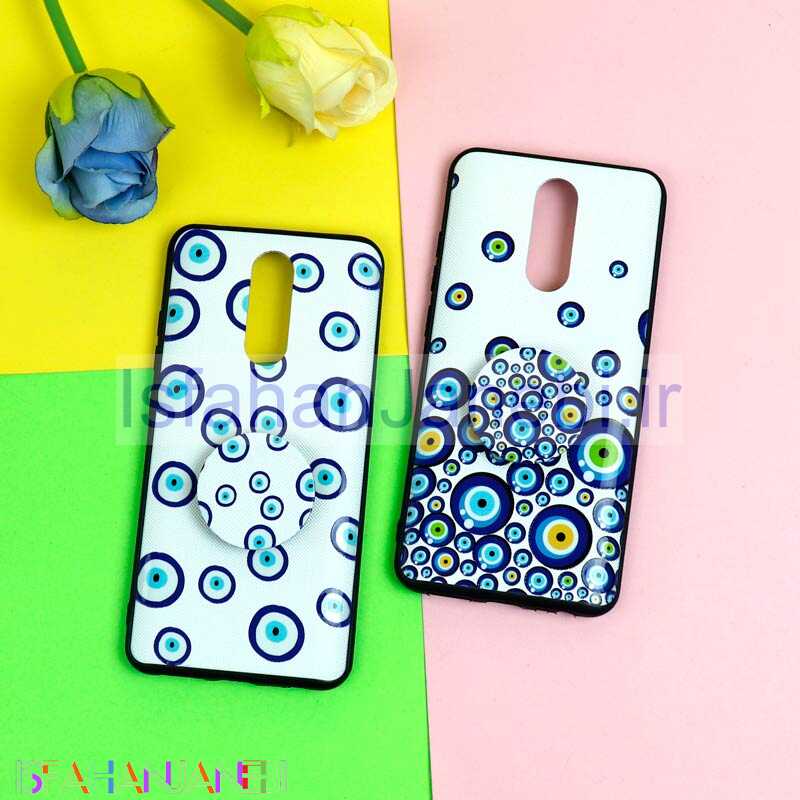 اصفهان جانبی-قاب فانتزی برجسته + پاپ سوکت طرح چشم و نظر شیائومی Redmi 8 سری D