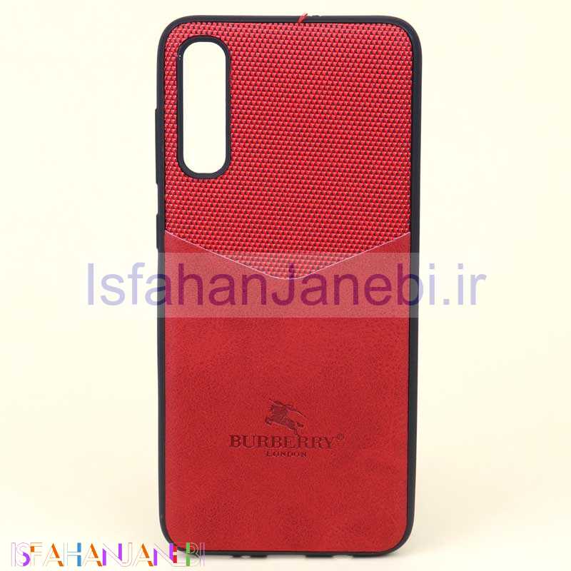 اصفهان جانبی-قاب چرمیBURBERRY سامسونگ A70s قرمز