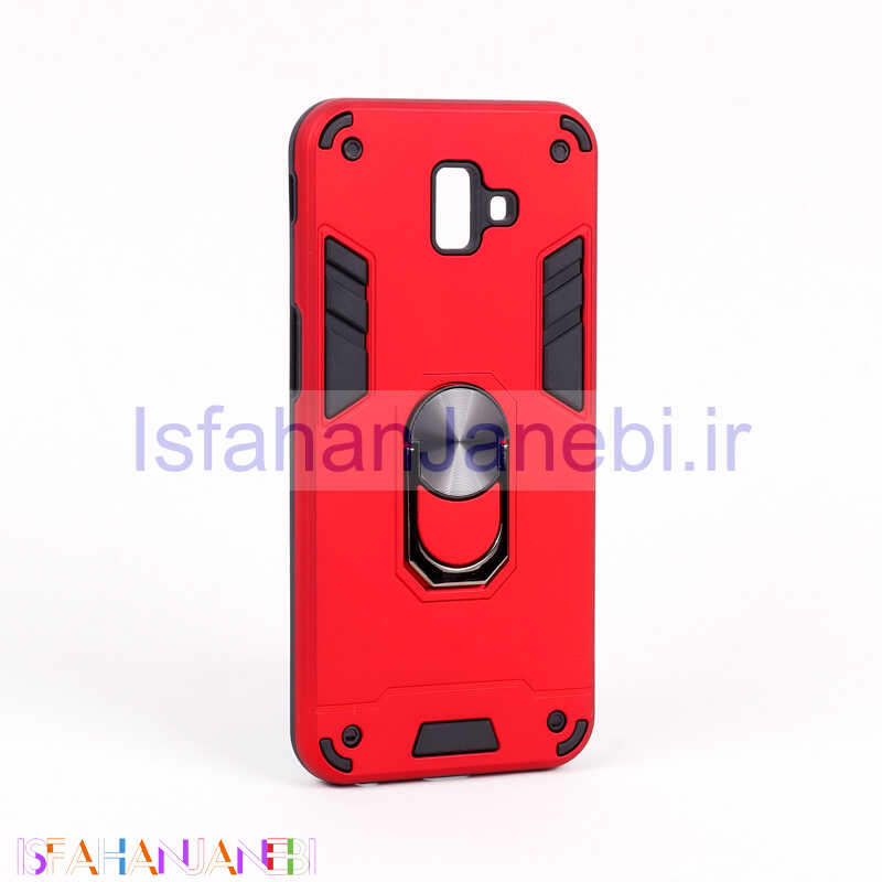 اصفهان جانبی-قاب ضد ضربه محافظ لنز دار هولدر دار بتمن Samsung Galaxy J6 Plus سری A