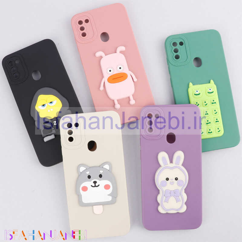 اصفهان جانبی-قاب سیلیکونی عروسکی برجسته محافظ لنزدار Samsung Galaxy A11 / M11