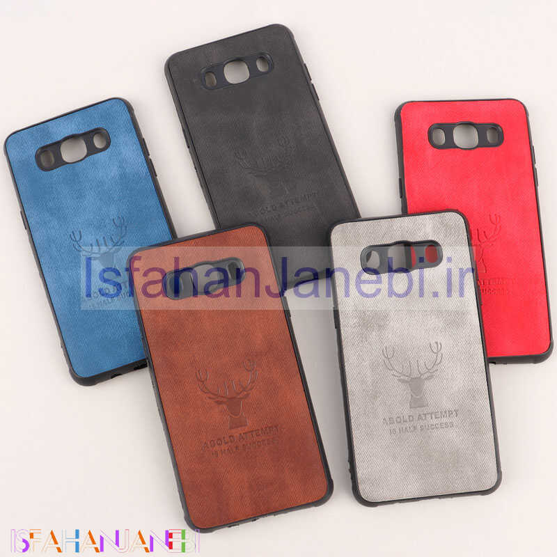 اصفهان جانبی-قاب چرمی محافظ لنزدار طرح گوزن Samsung Galaxy J5 2016