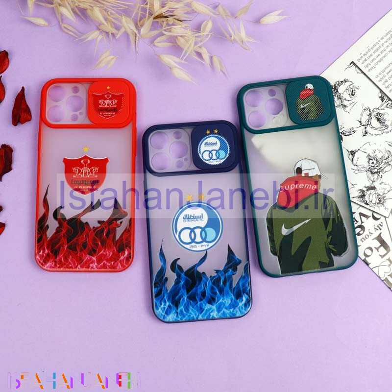 اصفهان جانبی-قاب محافظ لنز دار کشویی طرحدار پسرانه iPhone 12 Pro Max سری B