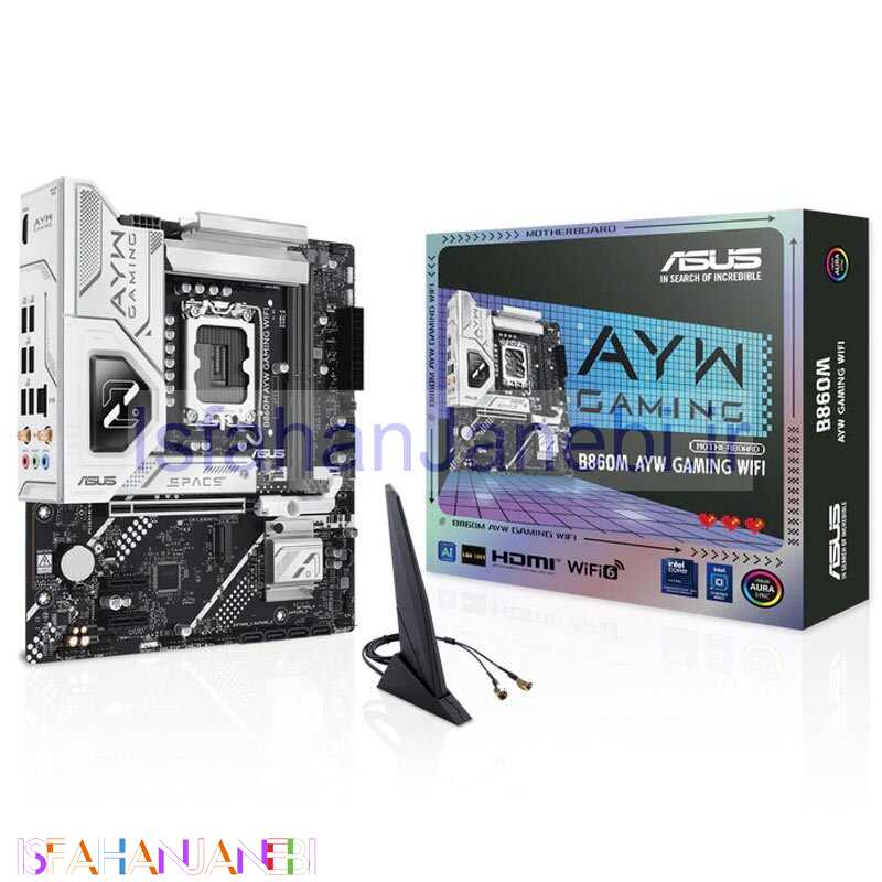 اصفهان جانبی-مادربرد ایسوس B860M AYW GAMING WIFI DDR5