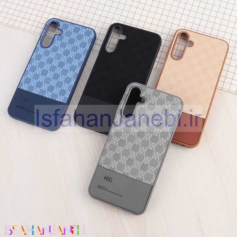 اصفهان جانبی-قاب چرمی HDCI سامسونگ Galaxy A15 دو تکه طرح دار