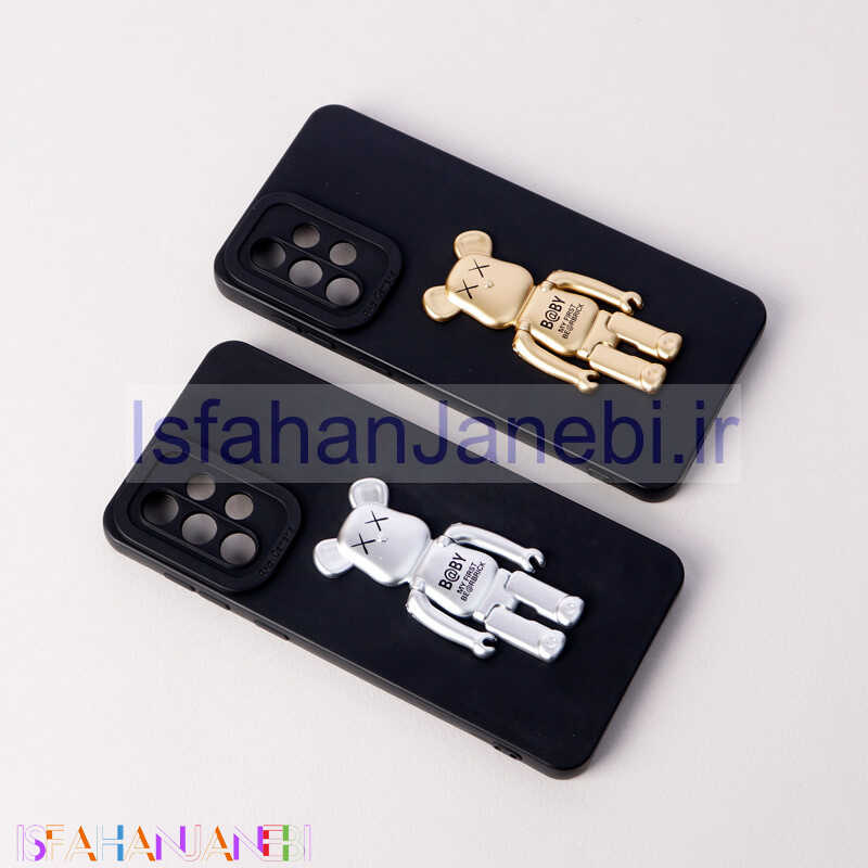 اصفهان جانبی-قاب سیلیکونی Bearbrick محافظ لنزدار Samsung Galaxy A33 5G