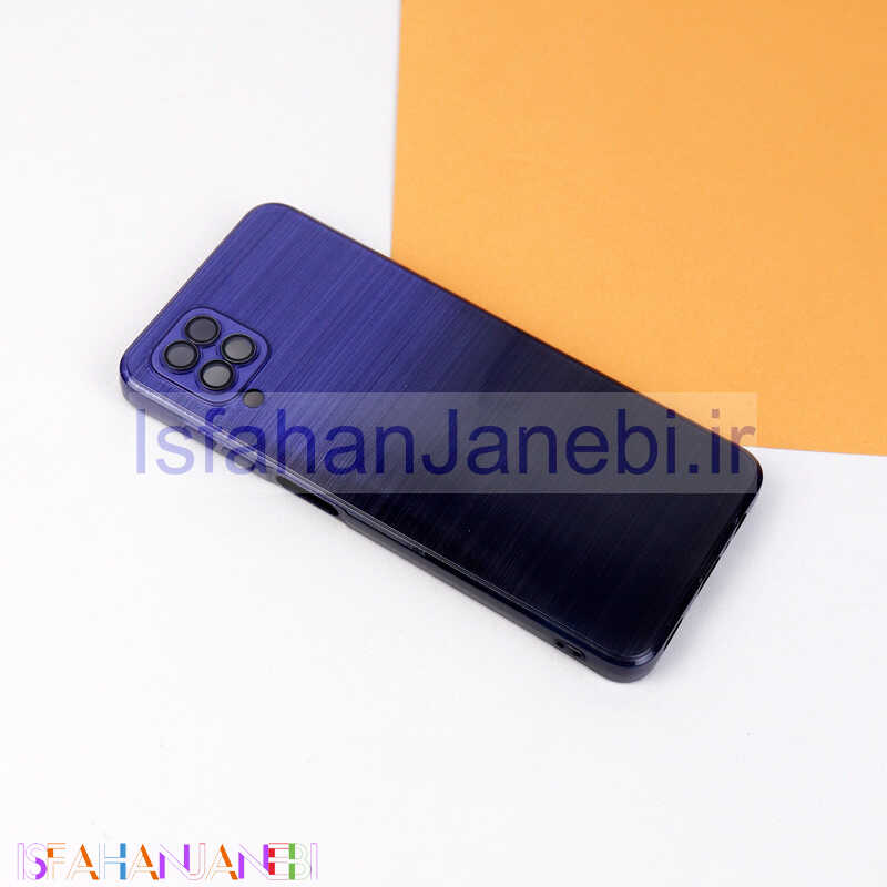 اصفهان جانبی-قاب PC براق محافظ لنزدار دو رنگ Samsung Galaxy A12