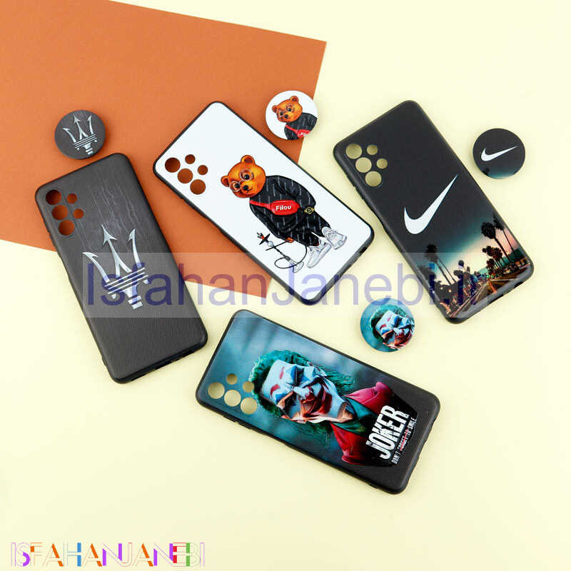 اصفهان جانبی-قاب فانتزی طرحدار پسرانه محافظ لنزدار + پاپ سوکت Samsung Galaxy A13 4G سری R