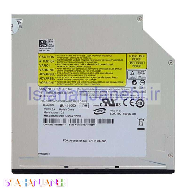 اصفهان جانبی-DVD رایتر لپ تاپ Philips Sata Slim 12.7mm مکشی