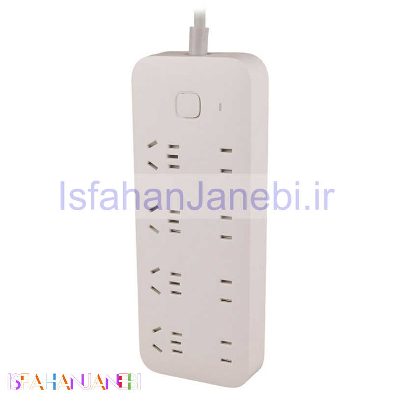 اصفهان جانبی-چند راهی 8 خانه برق شیائومی XMCXB8-01QM با کابل 1.8 متری
