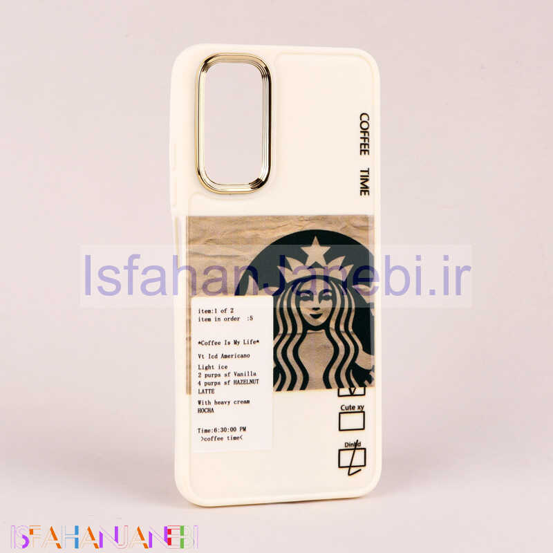 اصفهان جانبی-قاب طرحدار Starbucks دور لنز فلزی Xiaomi Redmi Note 11 / 11s