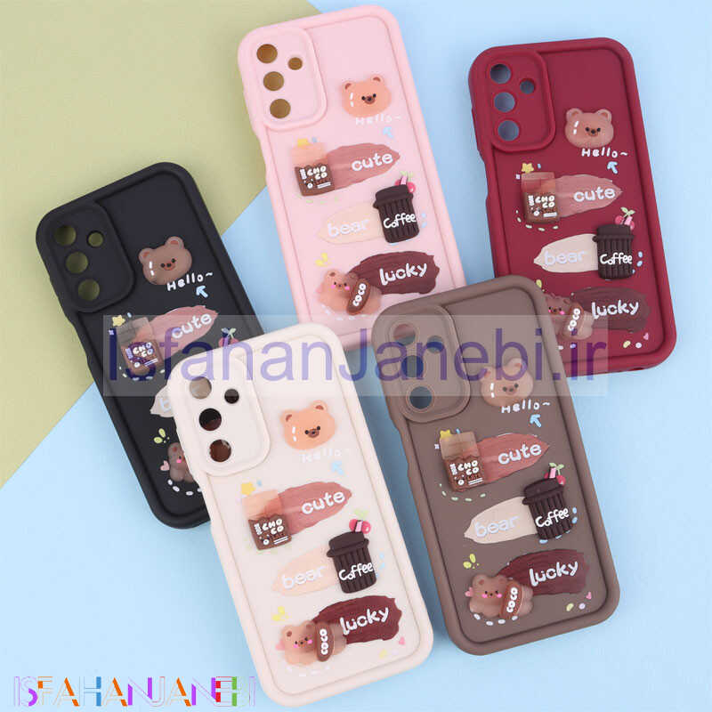 اصفهان جانبی-قاب سولید کیس عروسکی پاستیلی محافظ لنزدار Samsung Galaxy A15