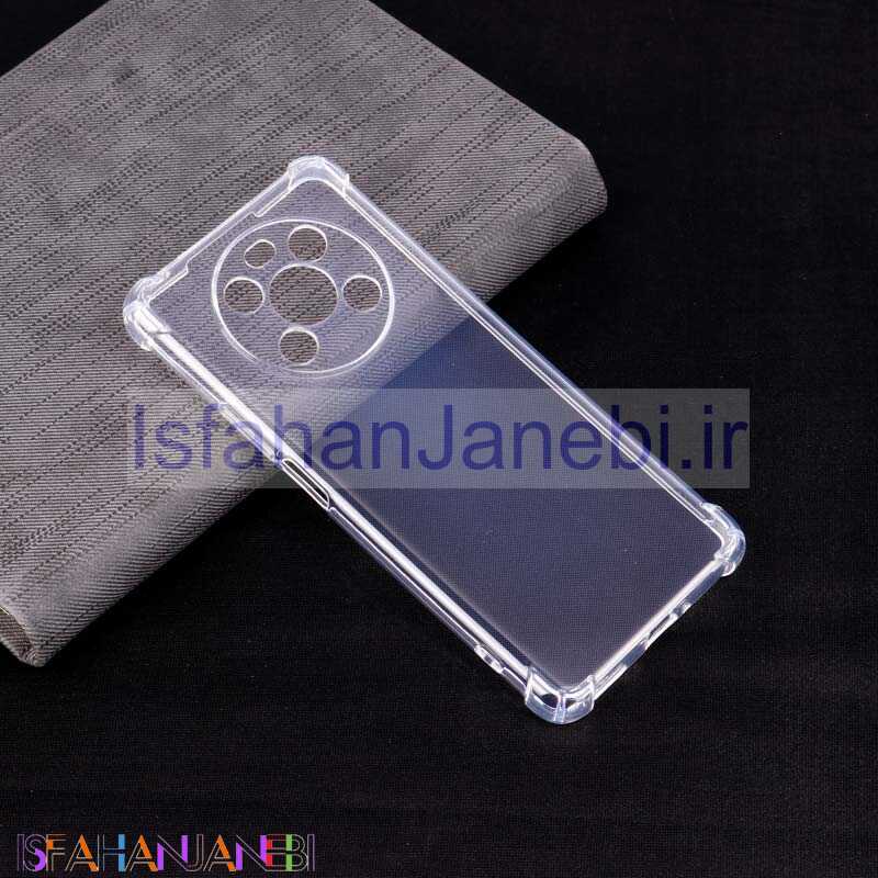 اصفهان جانبی-قاب ژله ای ضربه گیر بی رنگ محافظ لنزدار Honor X9