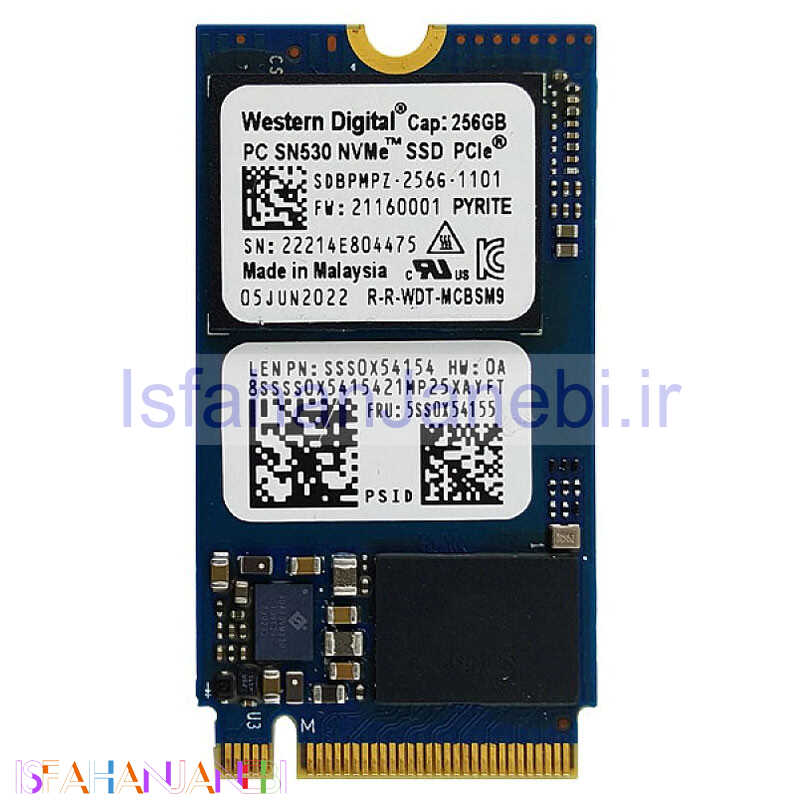 اصفهان جانبی-حافظه SSD وسترن دیجیتال Western Digital SN530 1101 256GB M.2 استوک