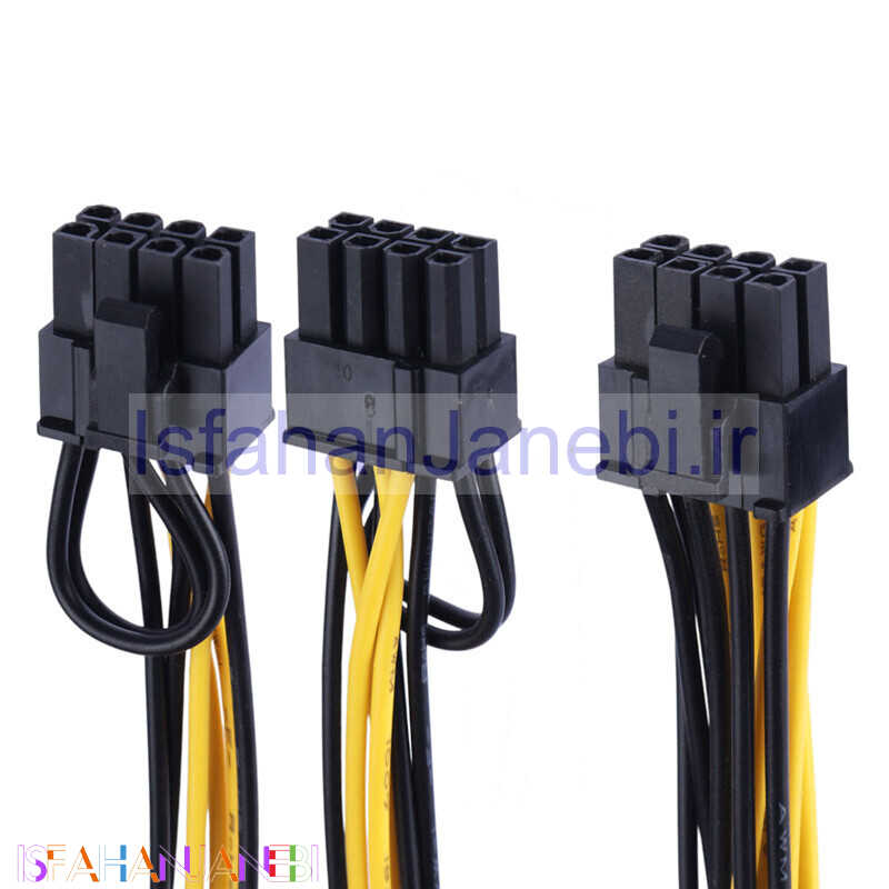 اصفهان جانبی-کابل تبدیل 1 به 2 نری 8Pin طول 22 سانتی متر