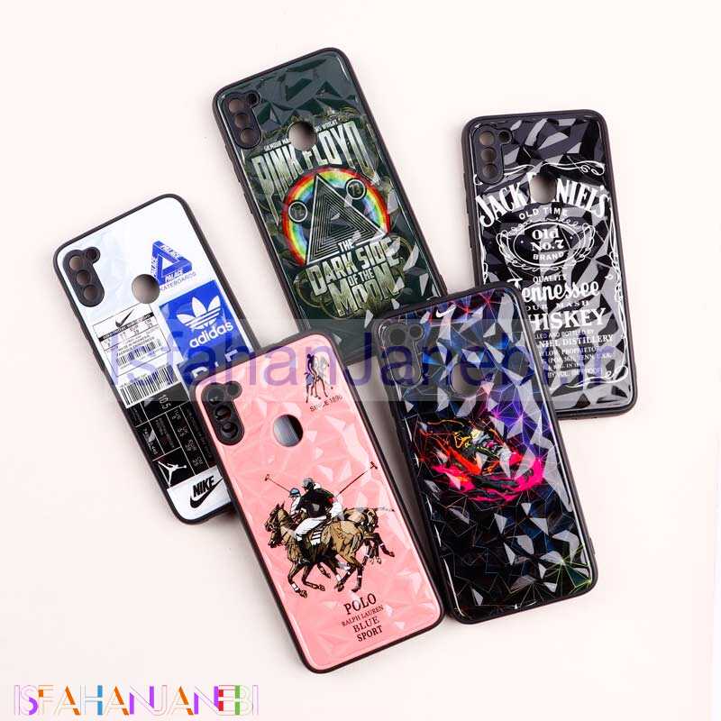 اصفهان جانبی-قاب طرحدار پشت برجسته محافظ لنزدار Samsung Galaxy A11