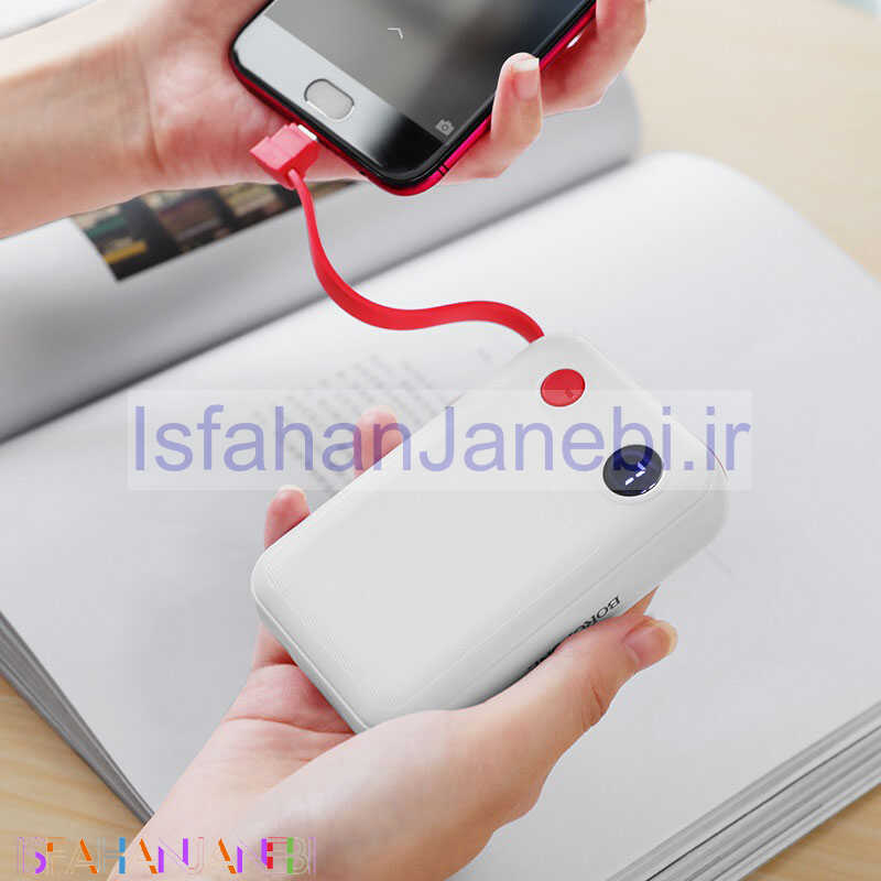 اصفهان جانبی-پاور بانک 10000 بروفون Borofone BT24 + کابل میکرو یو اس بی