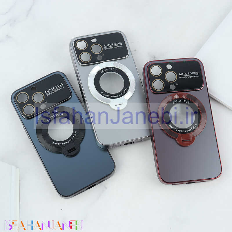اصفهان جانبی-قاب Kathy Tech Auto Focus آیفون iPhone 13 Pro استندشو محافظ لنزدار