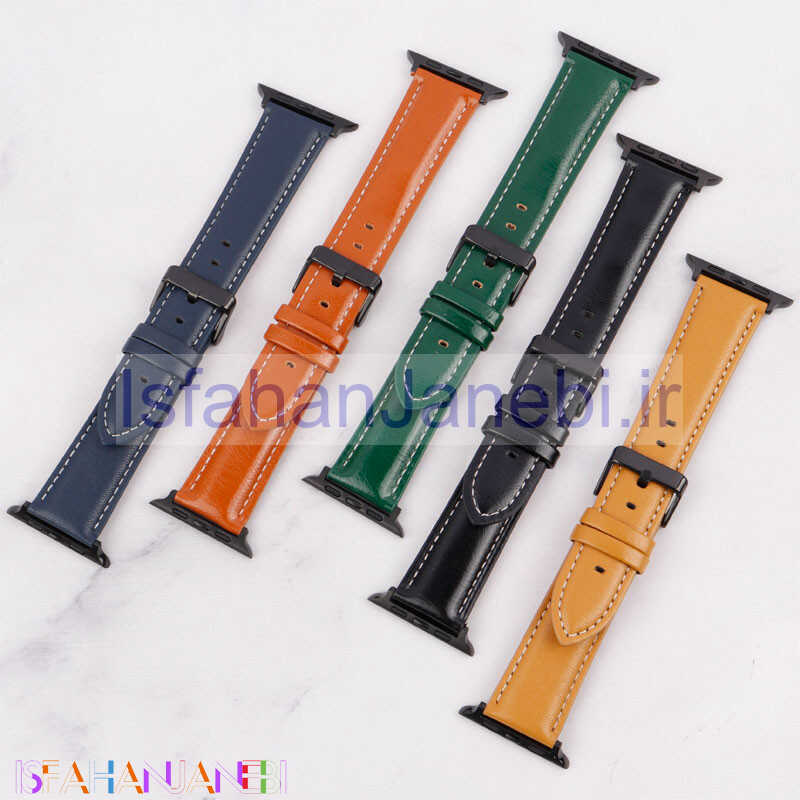 اصفهان جانبی-بند چرمی Baijie اپل واچ 42/44/45/49mm
