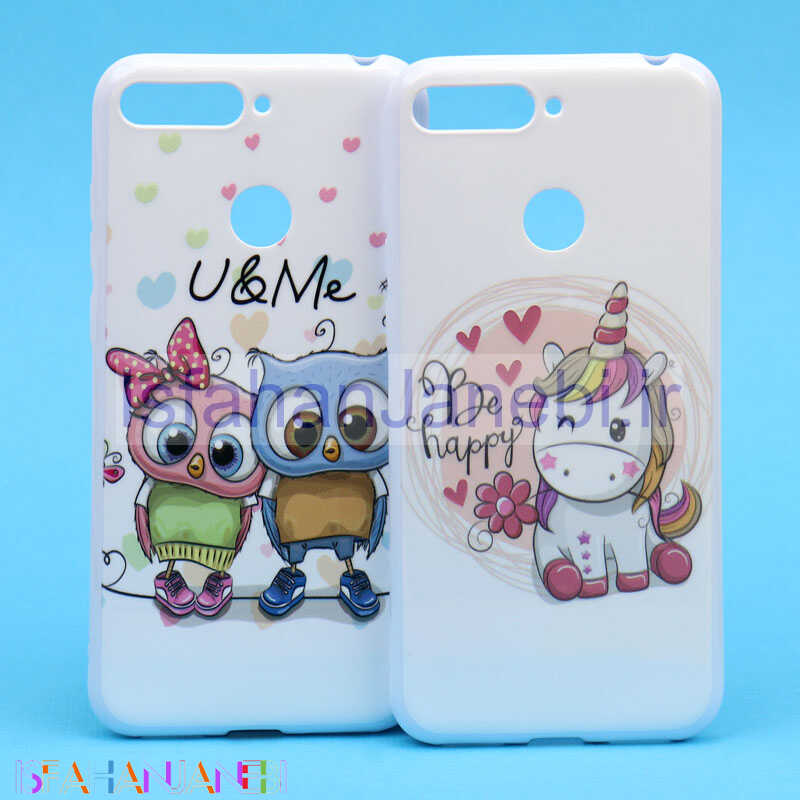 اصفهان جانبی-قاب فانتزی سفید طرح کارتونی هواوی Y6 Prime 2018