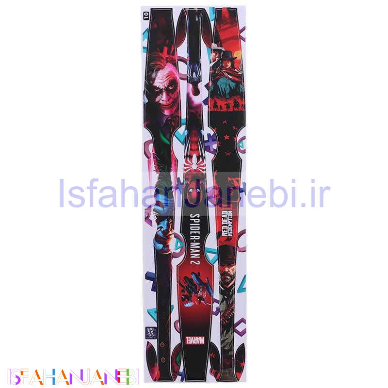 اصفهان جانبی-برچسب محافظ نوار وسط کنسول بازی پلی استیشن 5 اسلیم طرحدار بسته 3 عددی کد 10