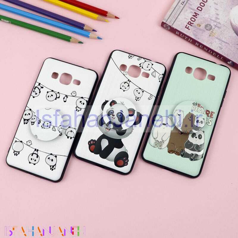 اصفهان جانبی-قاب فانتزی برجسته + پاپ سوکت طرح پاندا سامسونگ J2 Prime سری D