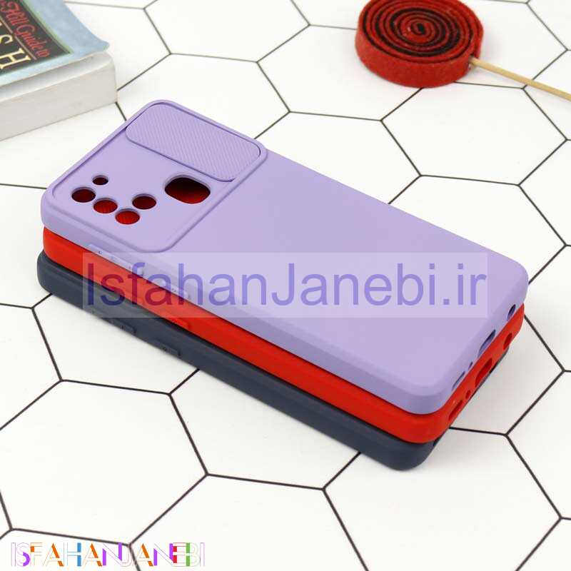 اصفهان جانبی-قاب طرح سیلیکونی محافظ لنزدار کشویی Samsung A21s