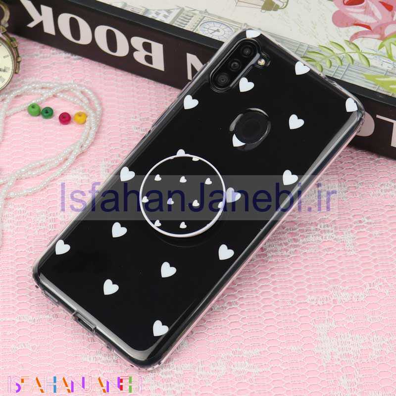 اصفهان جانبی-قاب سوپر IMD دور شفاف پاپ سوکت دار Samsung A11 قلبی