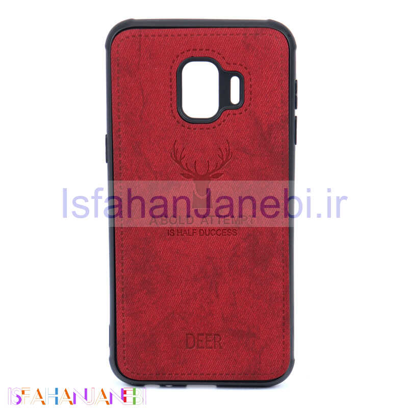 اصفهان جانبی-قاب چرمی طرح گوزن Samsung J2 Core زرشکی