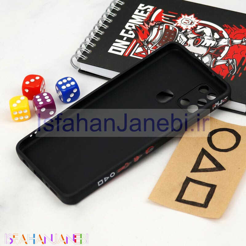 اصفهان جانبی-قاب سیلیکونی محافظ لنزدار طرح اسکویید گیم Samsung Galaxy A21s کد 10