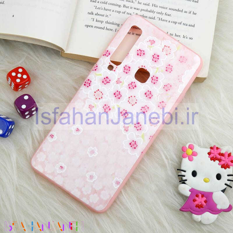 اصفهان جانبی-قاب ژله ای صورتی طرح دار کد 7 سامسونگ Samsung Galaxy A9 2018