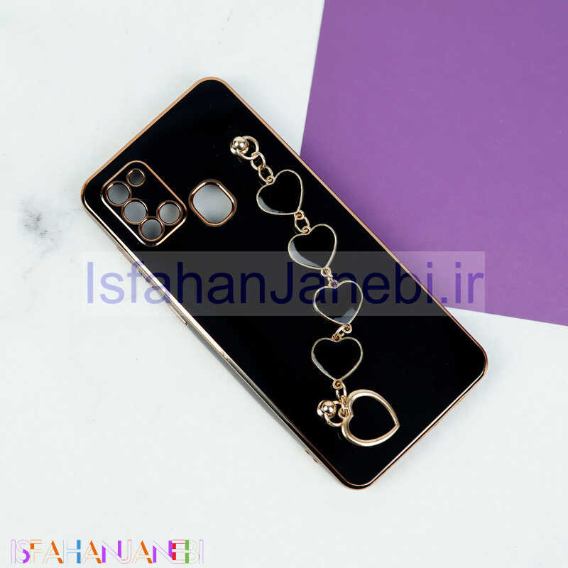 اصفهان جانبی-قاب My Case محافظ لنزدار + بند آویز Samsung Galaxy A21s