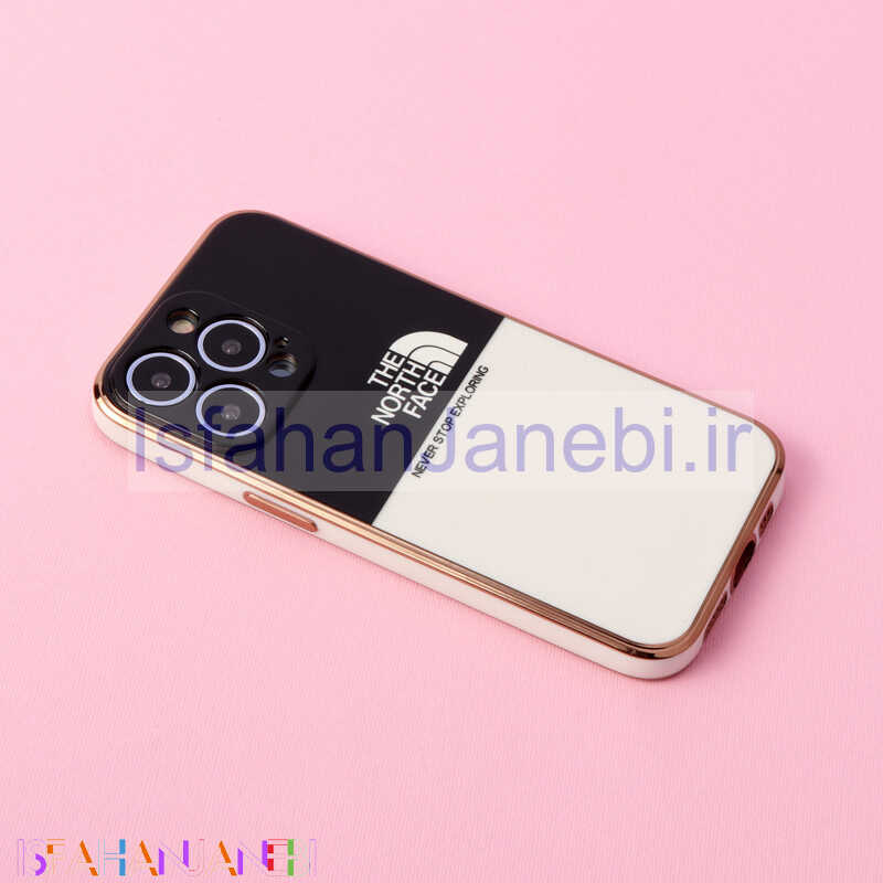 اصفهان جانبی-قاب دو رنگ سفید مشکی My Case محافظ لنزدار iPhone 13 Pro