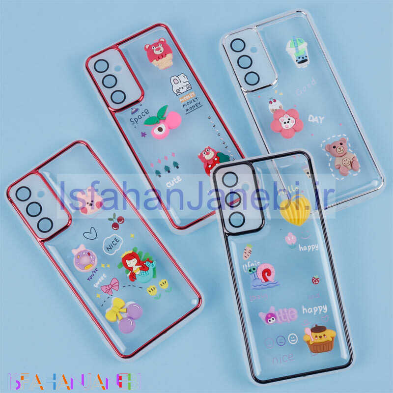 اصفهان جانبی-قاب شفاف عروسک برجسته محافظ لنزدار Samsung Galaxy A05s